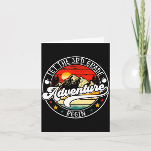 Back to school let the 3rd third grade adventure card
