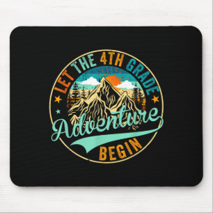 Back to school let the 4th fourth grade adventure mouse pad