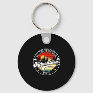 Back to school let the preschool adventure begin key ring