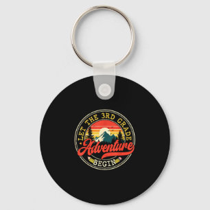 Back to school let the third 3rd grade adventure key ring