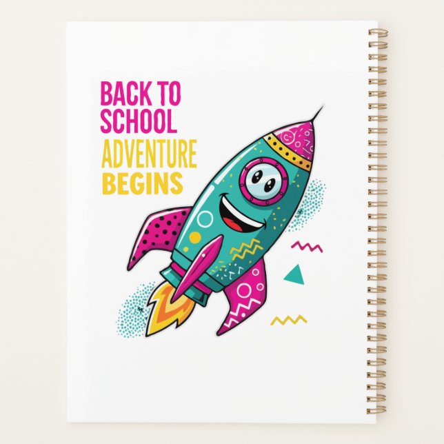 Back to School Lightbulb – The Adventure Begins  Planner (Back)