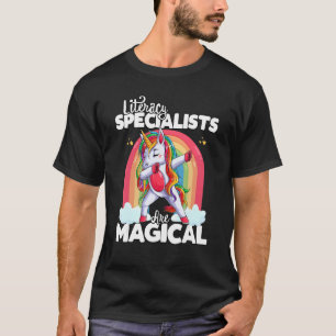 Back To School Literacy Specialist Unicorn Magical T-Shirt