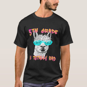 Back to School Llama 5th Grade Grader Teacher 1st T-Shirt