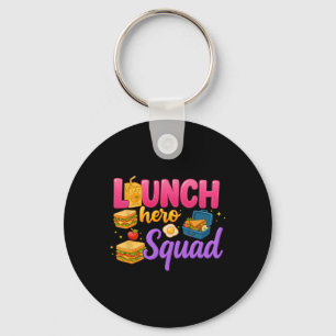 Back To School Lunch Lady Squad Lunch Hero Squad P Key Ring