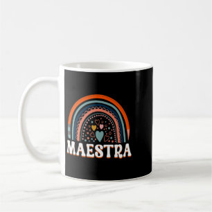 Back To School Maestra Cute Funny Spanish Teacher Coffee Mug