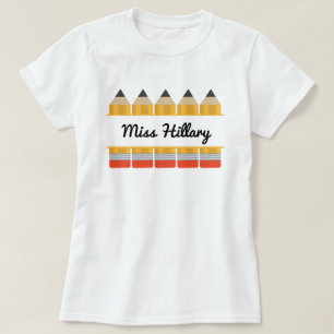 Back to School Matching Teacher Custom Name T-Shirt