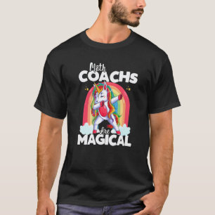 Back To School Math Coach Squad Unicorn Magical Te T-Shirt