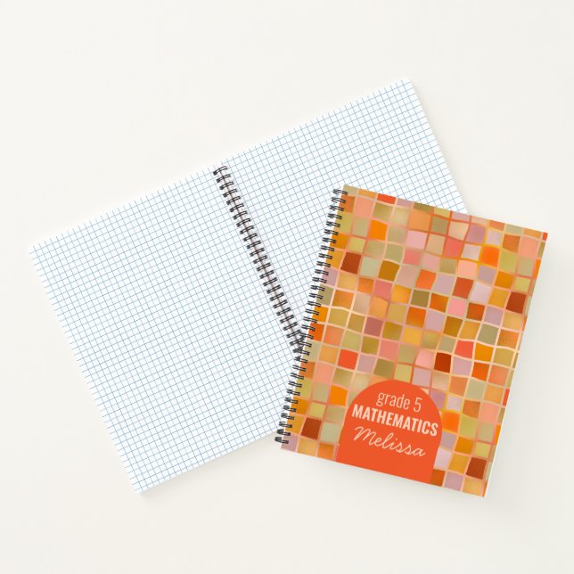 Back to school math student kids notebook (Inside)