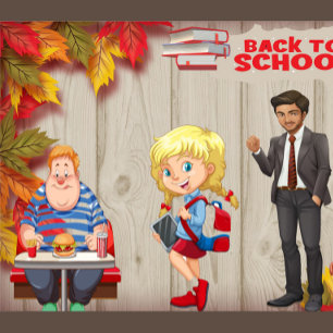 Back To School Metal Lunch Box