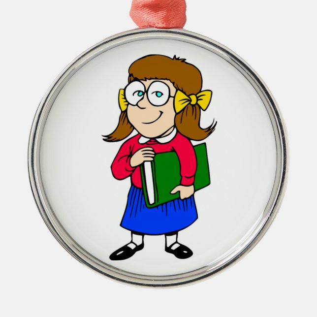 BACK TO SCHOOL METAL ORNAMENT (Front)