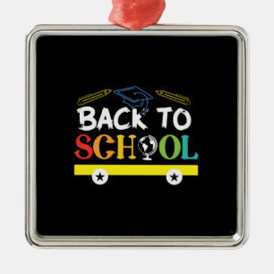 Back To School Metal Ornament