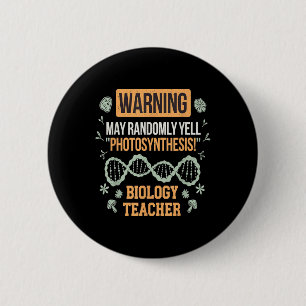 Back To School Microbiology Funny Science Teacher 6 Cm Round Badge