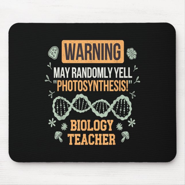 Back To School Microbiology Funny Science Teacher  Mouse Pad (Front)