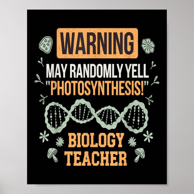 Back To School Microbiology Funny Science Teacher  Poster (Front)