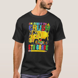 Back To School Mixer Truck Ready To Crush 5th Gra T-Shirt