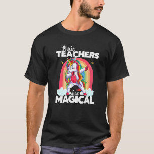 Back To School Music Teacher Squad Unicorn Magical T-Shirt