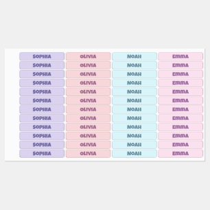 Back to School Name Labels for Kids Clothes