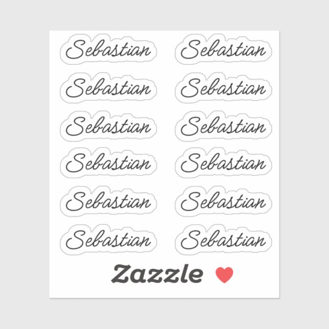 Back to School Name Stickers (Sheet)