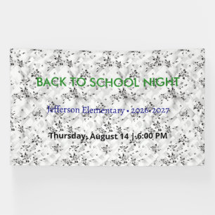Back to School Night Vinyl Banner – Custom School