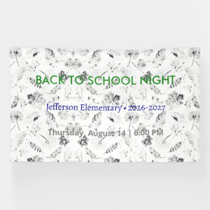 Back to School Night Vinyl Banner – Custom School
