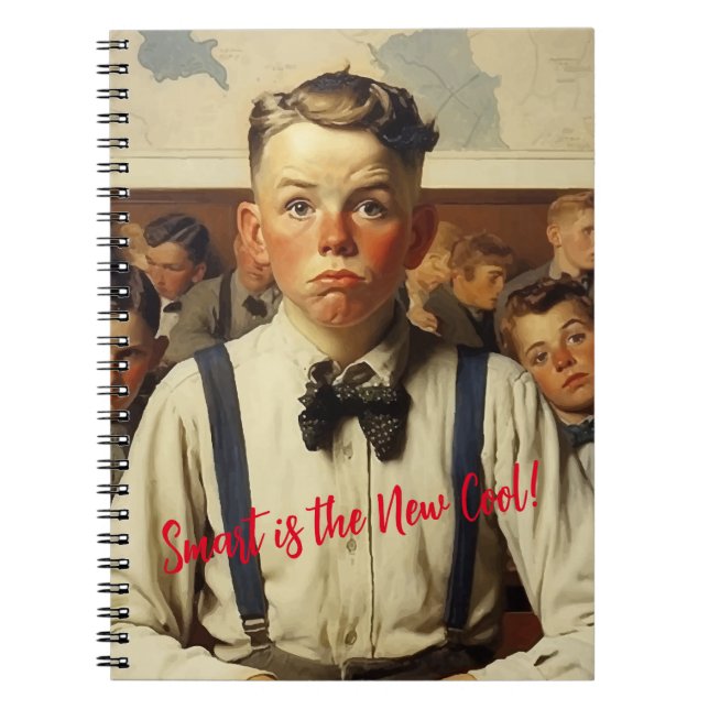 Back to school Norman Rockwell drawings style Notebook (Front)
