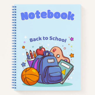Back to school 💜💙📒📐 notebook