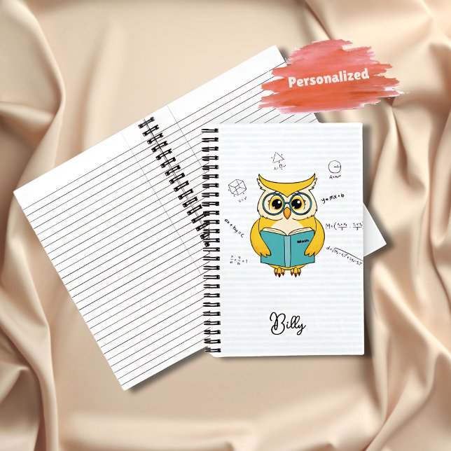 Back to School Notebook – Owl & Math Formula  (Creator Uploaded)
