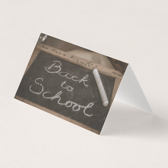 Back to School on an old school slate (Front)