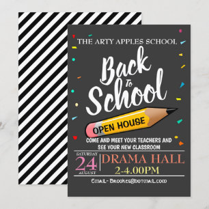 Back to school OPEN HOUSE invite
