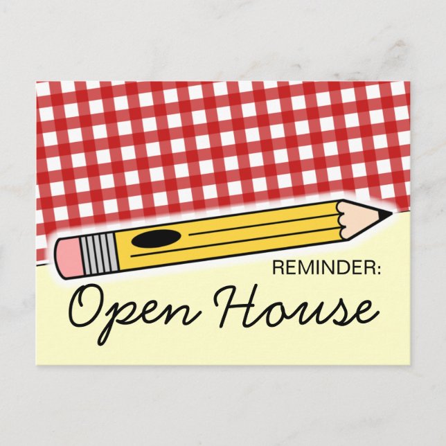 Back To School Open House / Orientation Postcard (Front)