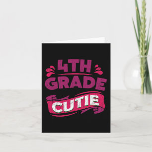 Back to School Outfit for Girls - 4th Grade Card