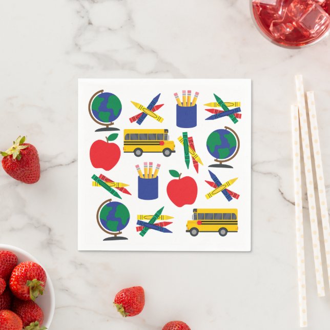 Back to School Paper Napkins (Insitu)