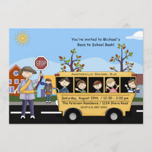 Back to School - Party Invitation
