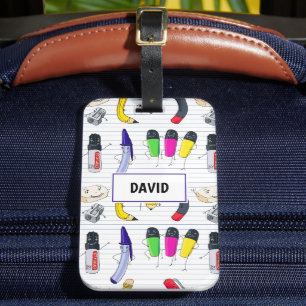 Back to School party Luggage Tag
