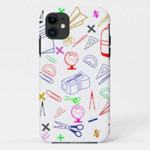 Back To School pattern iPhone 11 Case