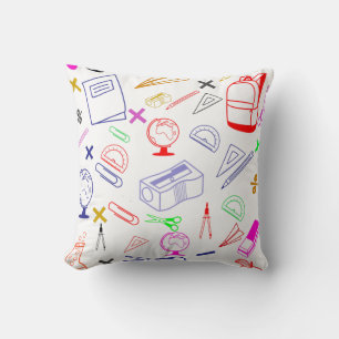 Back To School pattern Cushion