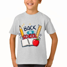 Back to School Pencil Ruler Apple Book Design