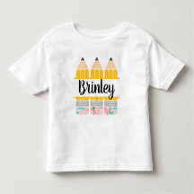 Back to School Pencil Shirt, Toddler Girl