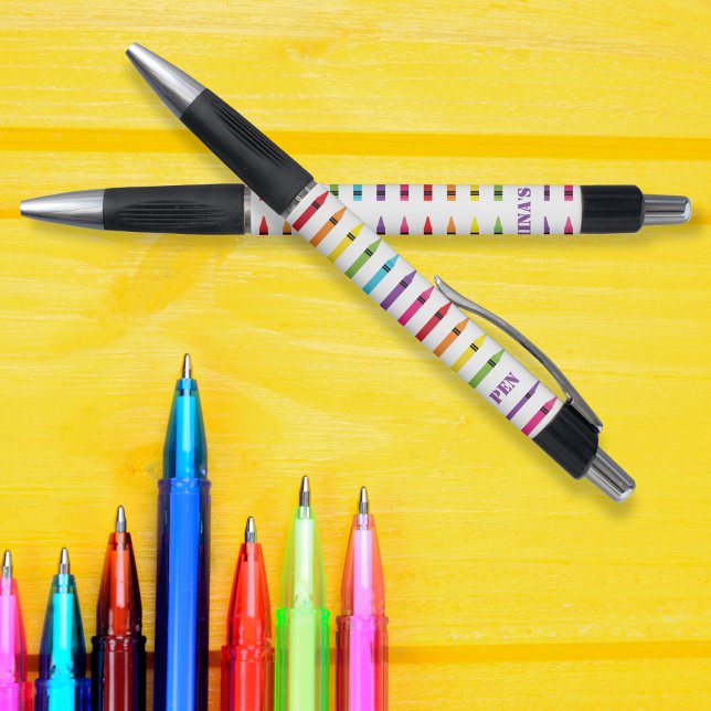 Back to School Pencils pattern personalised (Back to School Pencils pattern personalized Pen)