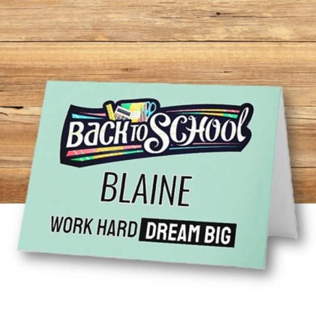 Back to School Personalised Greeting card (Creator Uploaded)