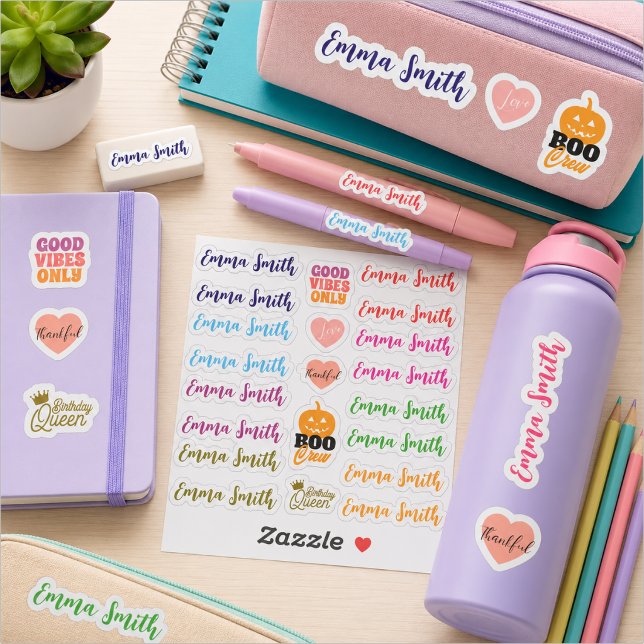 Back to School Personalised Rainbow Name (Creator Uploaded)