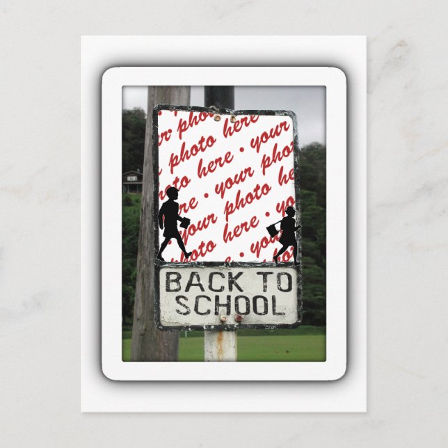 Back to School Photo Frame Postcard (Front)