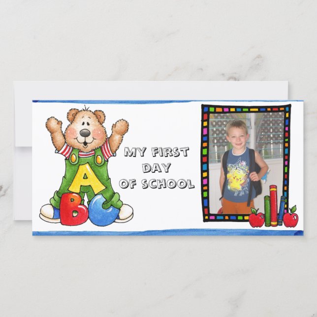 Back to school photocard announcement (Front)