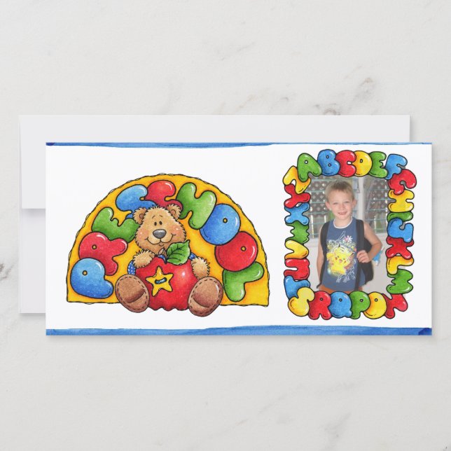 Back to school photocard announcement (Front)