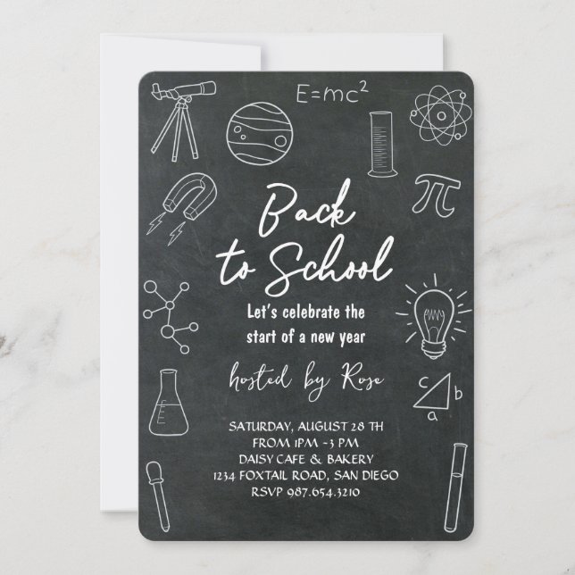 Back to School Picnic Celebration Invitation (Front)