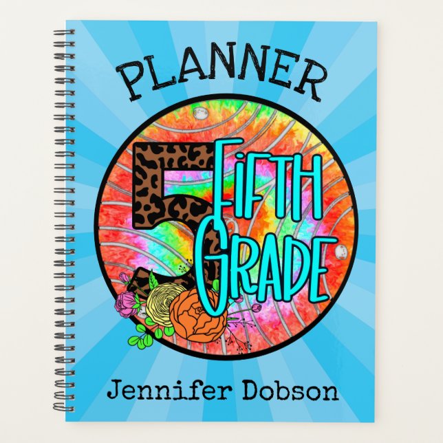 Back to school planner for fifth grade (Front)
