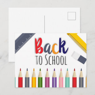 Back to School  Postcard