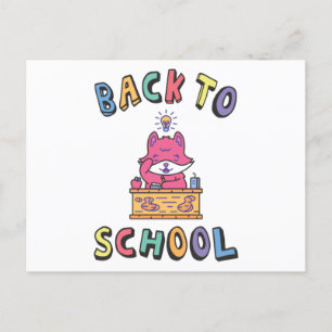 Back to school postcard