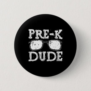 Back To School Pre-k Dude 6 Cm Round Badge