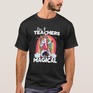 Back To School Pre K Teacher Squad Unicorn Magical T-Shirt